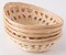 Set of 5 Natural Bamboo Oval Storage Bread Basket Storage Display Trays